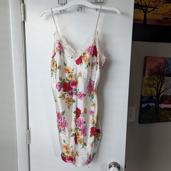 Victoria's Secret Other - Victoria's Secret Vintage 90s Gold Label Floral Slip Dress Size Small
